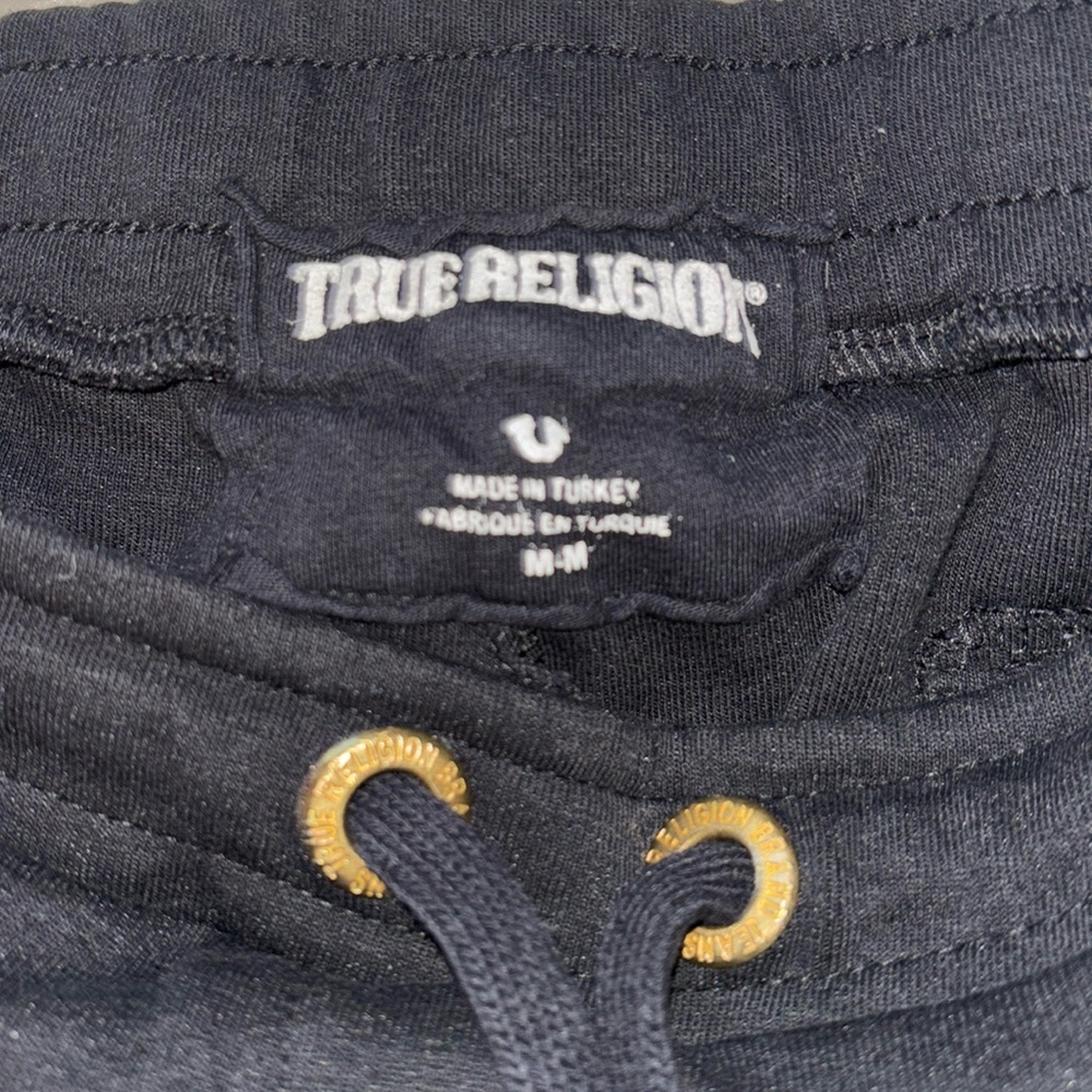 True Religion🧲 Gold Metallic Logo Jogger, Size M - Picture 9 of 15